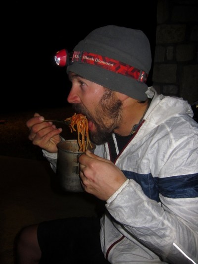 After a 92 mile day, pasta becomes an unsurpassable ambrosia.