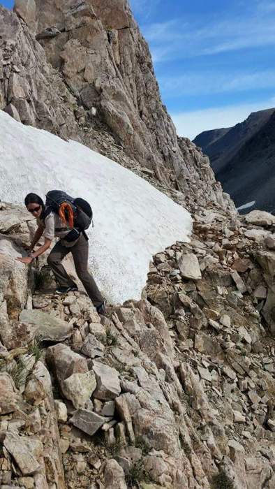 The Kumo, killin' it on our route up to Sky Pilot Col!